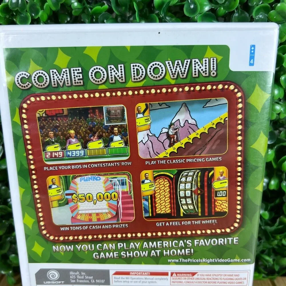 The Price is Right Nintendo Wii, 2008 Family Game Night Game